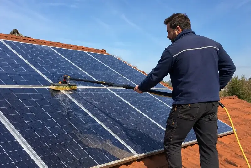 Nettoyage et entretien de panneaux solaires à Gervans